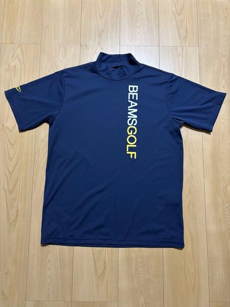 【美品】ビームス ゴルフ モックネックシャツ 半袖 ネイビー メンズ Sサイズ 値下不可※24ボーナス対応します