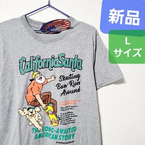 新品 カリフォルニアサンタ Tシャツ キャプテンサンタ ストリート 犬 スケボー