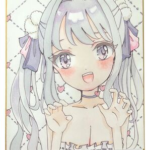 オリジナルイラスト 手書きイラスト ミニ色紙