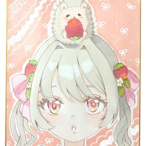 オリジナルイラスト 手書きイラスト ミニ色紙