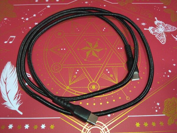 USB PD 60W Type-C to Type-C ケーブル 過熱保護付き 充電・転送 編組 1m