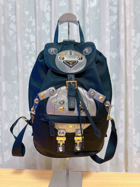プラダ PRADA ロボット バックパック リュックサック ナイロン レザー