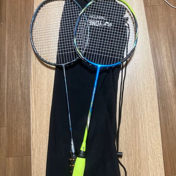 ヨネックス YONEX バドミントン ラケット アークセイバーFB ボルトリックZ-FORCEⅡ修理品 2本セット