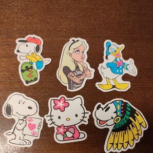 キャラクターステッカー6枚セット まとめ売り