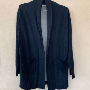 AZUL by moussy ロングカーディガン ネイビー