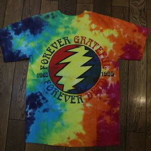 90s Grateful Dead Forever 65-95 Tシャツ S タイダイ 両面デザイン グレートフルデッド ベア ジェリーガルシア バンド ロック