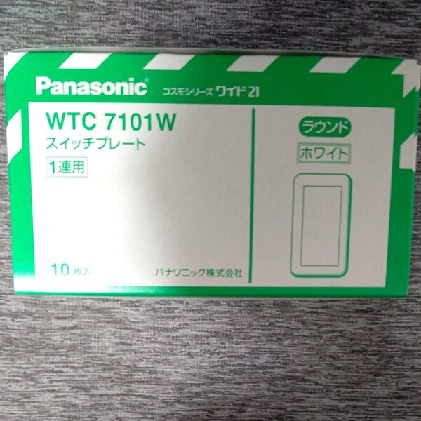 WTC7101W スイッチプレート Panasonic ラウンド ホワイト 18個セット