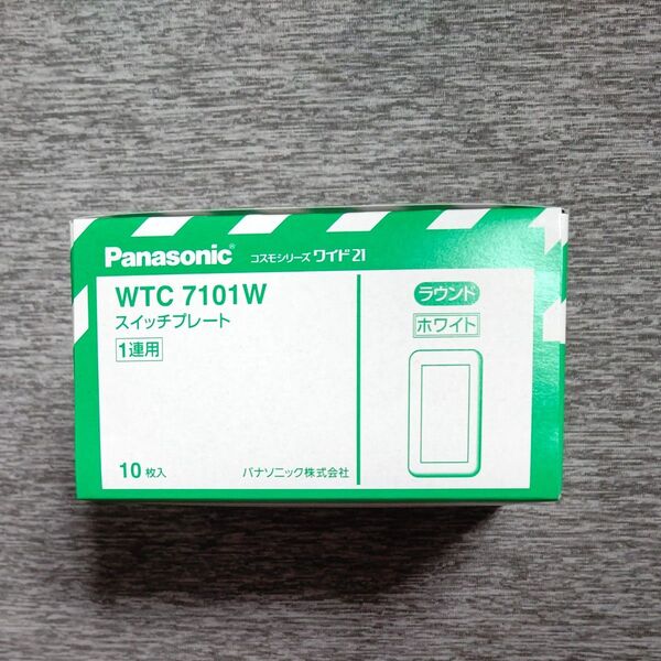 WTC7101W 18個セット Panasonic スイッチプレート コスモシリーズワイド21