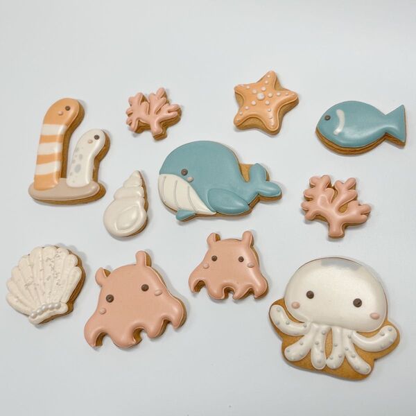 【クッキー型】 メンタコ 水族館 海の生き物 メンだこ タコ