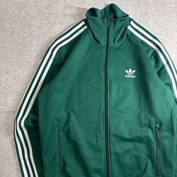 【希少】adidas トラックジャケット ジャージ グリーン L