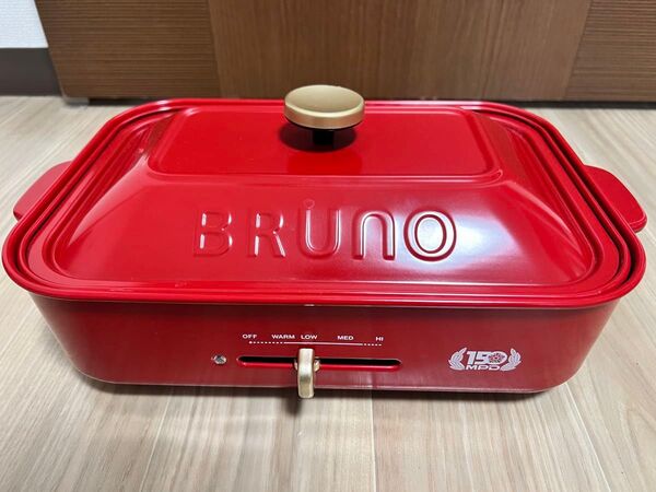 BRUNO コンパクトホットプレート レッド 警視庁150周年記念品
