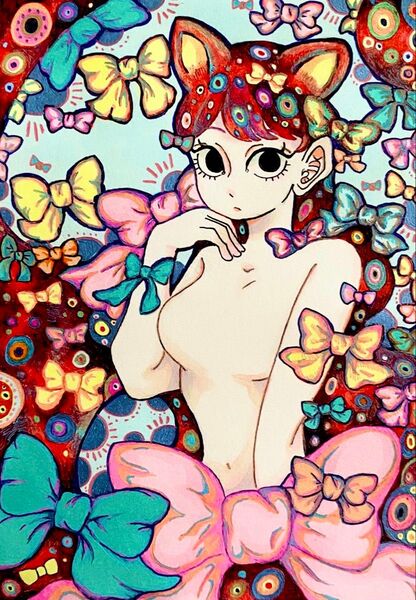 原画「猫は気まぐれ」