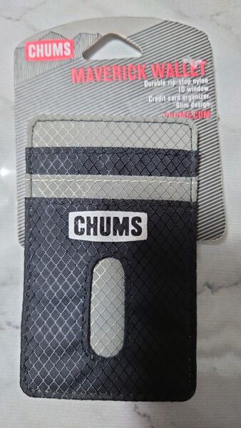 CHUMS チャムス カードケース パスケース 定期入れ グレーブラック