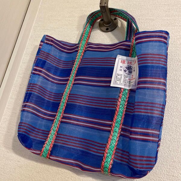 新品 台湾購入 漁師バック 高健 ブルー サイズ2