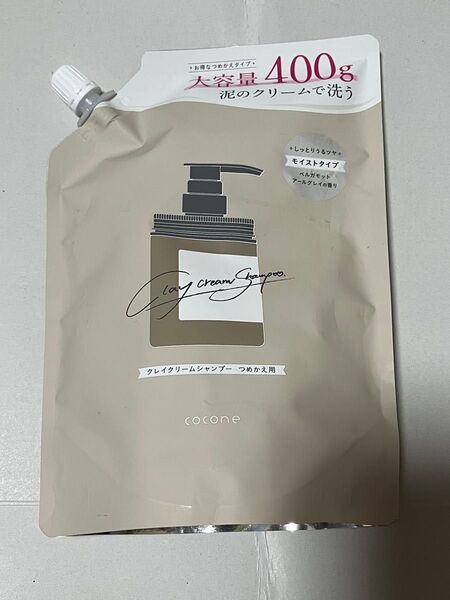 cocone クレイクリームシャンプー モイストタイプ つめかえ用 400g
