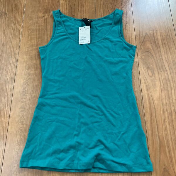 タンクトップ インナー ノースリーブ H&M 緑色 EUR Sサイズ