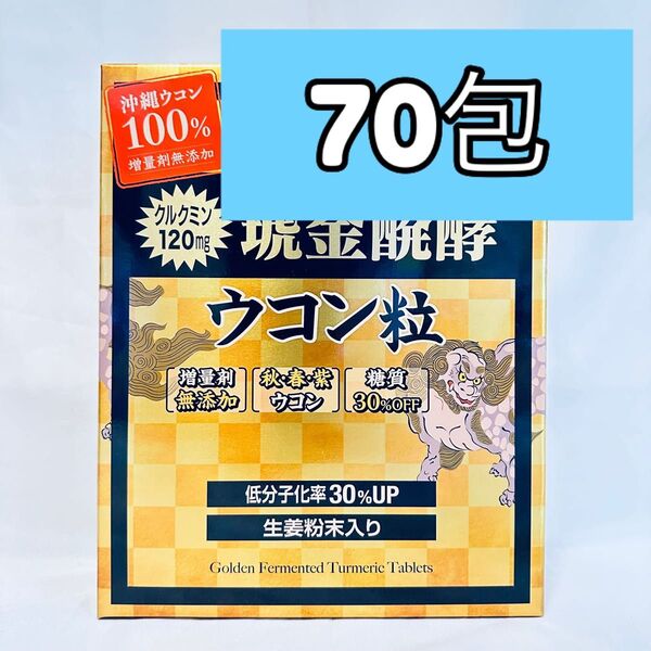 琥金クガニ醗酵 ウコン粒 70包 小分け ウコン コストコ