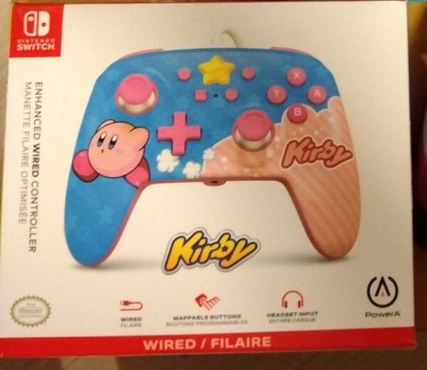 Nintendo Switch PowerA コントローラー 中古 星のカービィ
