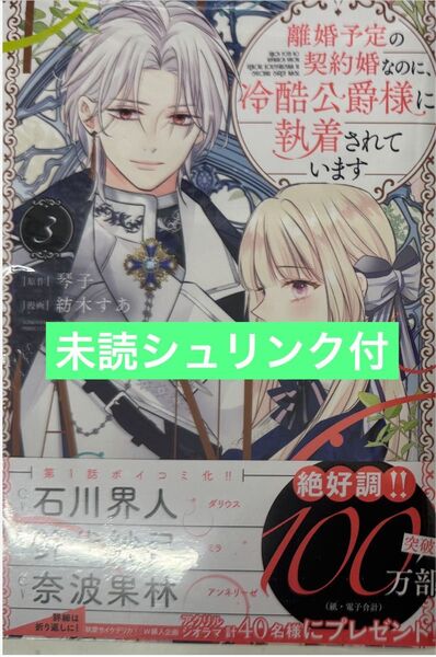 離婚予定の契約婚なのに、冷酷公爵様に執着されています(3)