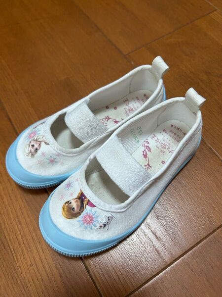 アナ雪 エルサ 上靴 上履き 15cm ブルー