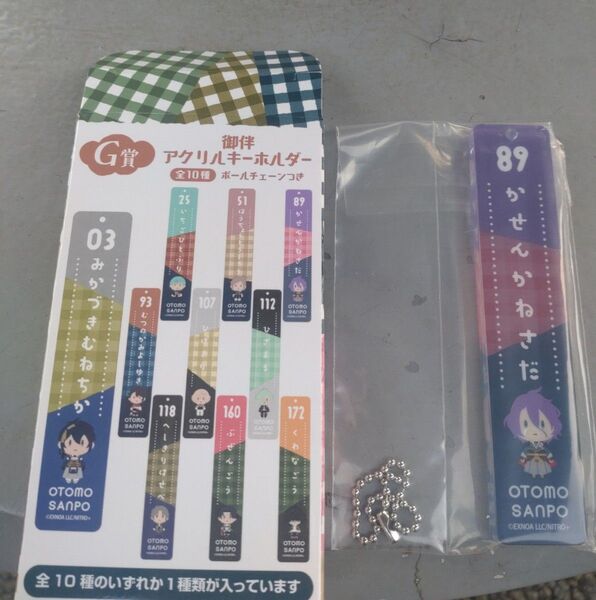 刀剣乱舞 御供散歩 みんなのくじ アクリルキーホルダー