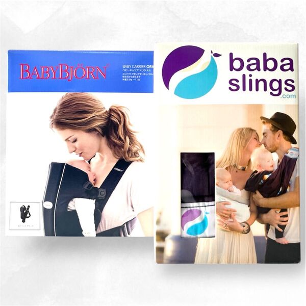 BabyBjorn ベビービョルン オリジナル コットン 黒 Babaslings ババスリング セット ベビーキャリア 抱っこ紐