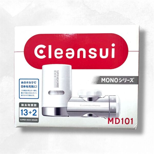 Cleansui クリンスイ 蛇口直結型浄水器 monoシリーズ MD101 本体付属品のみ カートリッジなし メタリックシルバー