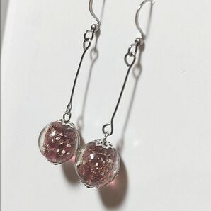 15※ガラス玉の白い部分が蓄光し暗い所で光ります※ everyday use(普段使い)ホタルガラス 和 夜光(蓄光)ハンドメイド