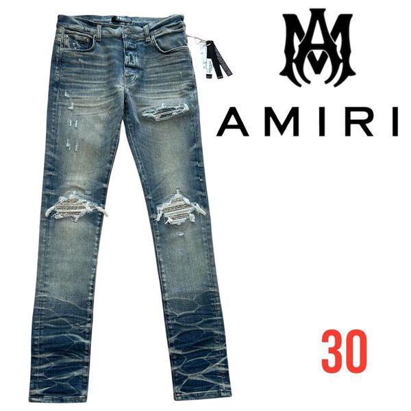 【新品】 AMIRI アミリ BANDANA JACQUARDバンダナ ジャガード MX1 ジーンズ 30