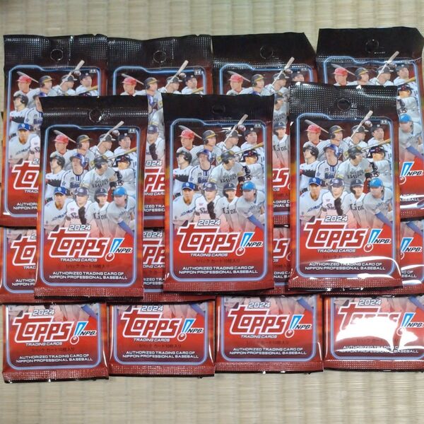 未開封15パック 2024 topps npb 佐々木朗希 村上宗隆 岡本和真 髙橋宏斗 戸郷翔征 宮城大弥