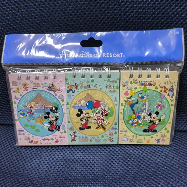 東京ディズニーリゾート ディズニーキャラクター メモ帳