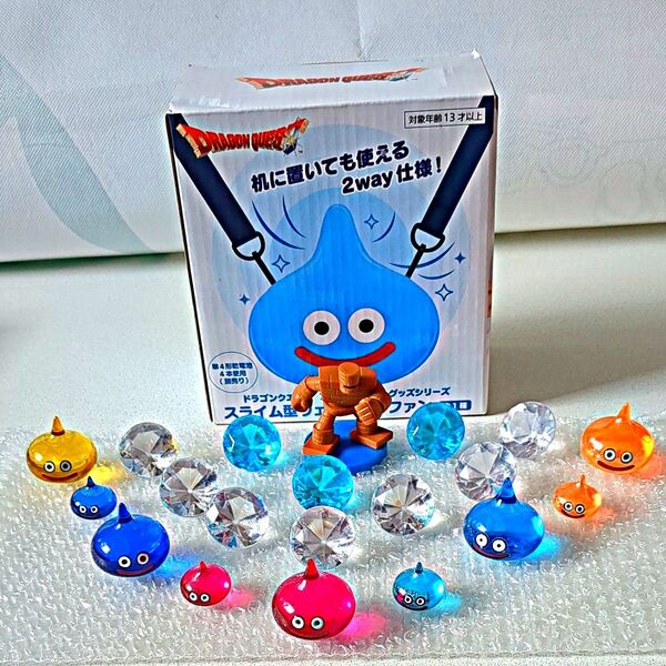 ドラゴンクエスト スライム中フィギュア5個 ミニスライム4個 スライム型ブルーファン ゴーレムフィギュアセット