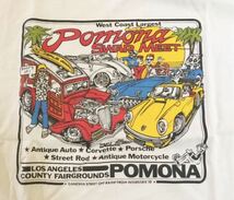 アメリカ直輸入　POMONA Tシャツ　白　ポモナ　XL　クラシックカー　半袖　メンズ_画像1