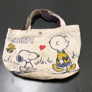 SNOOPY スヌーピー ミニトートバッグ 弁当袋