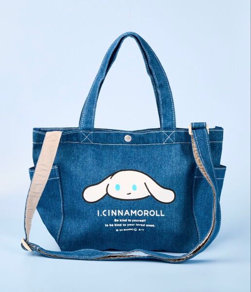 アイシナモロール アイシナ I.CINNAMOROLL ショルダー デニム ミニトートバッグ 手提げトートバッグ2way