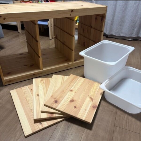 IKEA イケア トロファスト 収納棚 棚板 ボックス付き おもちゃ棚