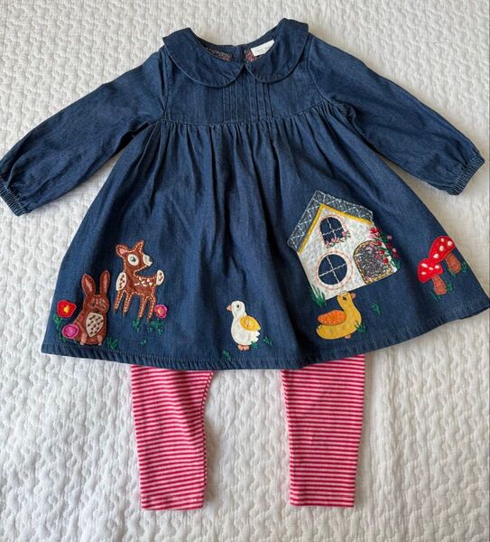 ネクスト ワンピース 女の子 レギンス 上下セット 6-9months