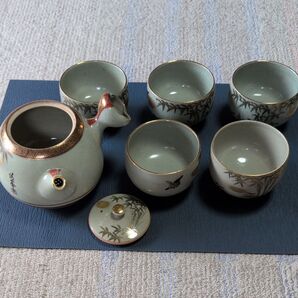 急須と湯呑み茶碗5個セット