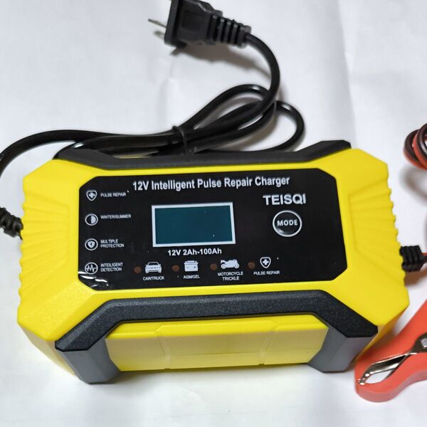バッテリー充電器 12V 6A パルス充電修復 自動車 バイク 全自動バッテリーチャージャー 新品未使用品 在庫有りすぐ発送