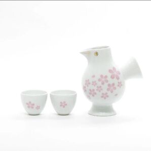 未使用☆リサラーソン 波佐見焼き おさけとり さくら 酒器 酒器セット 徳利