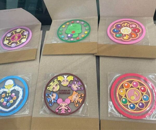 おジャ魔女どれみ クリアラバーコースター コンプリート フラットガシャポン