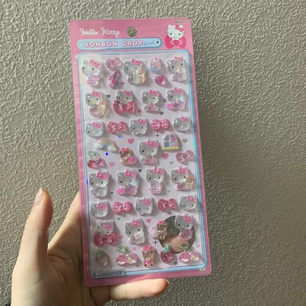 サンリオ ハローキティ Hello kitty B ボンボンドロップシール