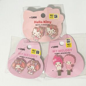 【韓国限定】 サンリオ キティ ハローキティ マイメロ マイメロディ ヘアゴム ヘアピン 匿名発送