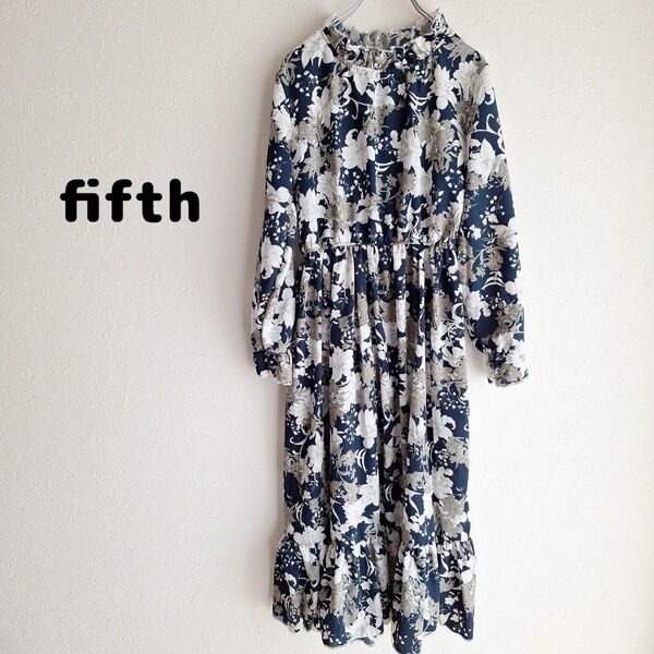 【未使用】fifth 花柄ロングワンピース フィフス 3303