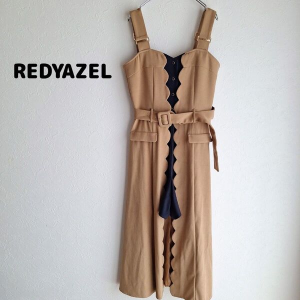 REDYAZEL スカラップオーバースカートサロペット レディアゼル 4403