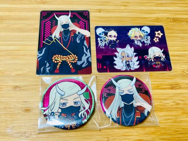 東京リベンジャーズ アニメガソフマップ 百鬼夜行 缶バッジ イラストカード 三途春千夜