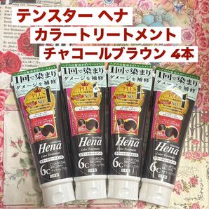 テンスター ヘナ カラートリートメント6c チャコールブラウン 4本