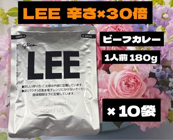 LEE ビーフカレー 辛さ×30倍 10袋セット
