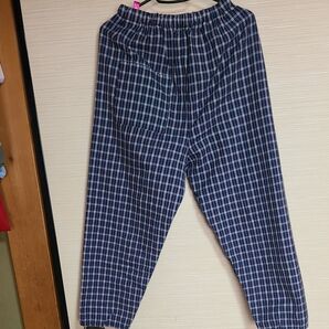 チェック柄 ズボン パンツ ブルー系