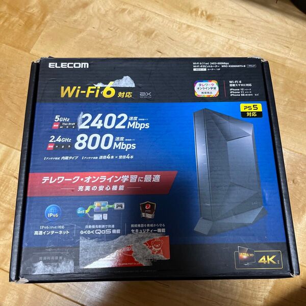 無線ルーター/ELECOM WRC-X3200GST3-B
